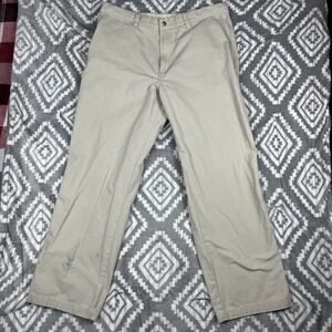 Columbia Pants Men 38x32" Beige ROC Hiking Cargo Casual Outdoors *Stain on shin